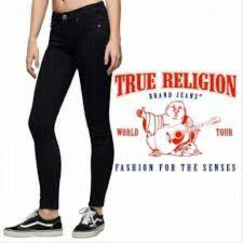 True Religion Black Jeans Size 29